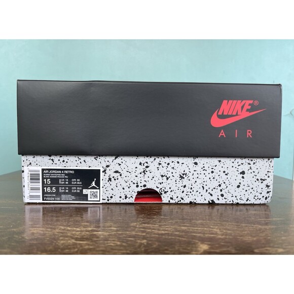 Nike Air Jordan 4 Retro OG "White Cement" 2025 Men's Size 15 FV5029-100 - Picture 11 of 11